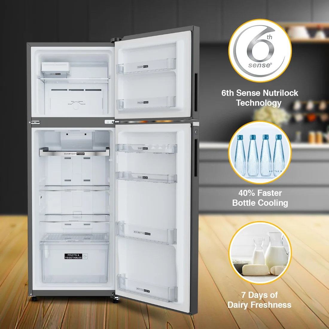 Whirlpool Intellifresh 308L 3 Star img5