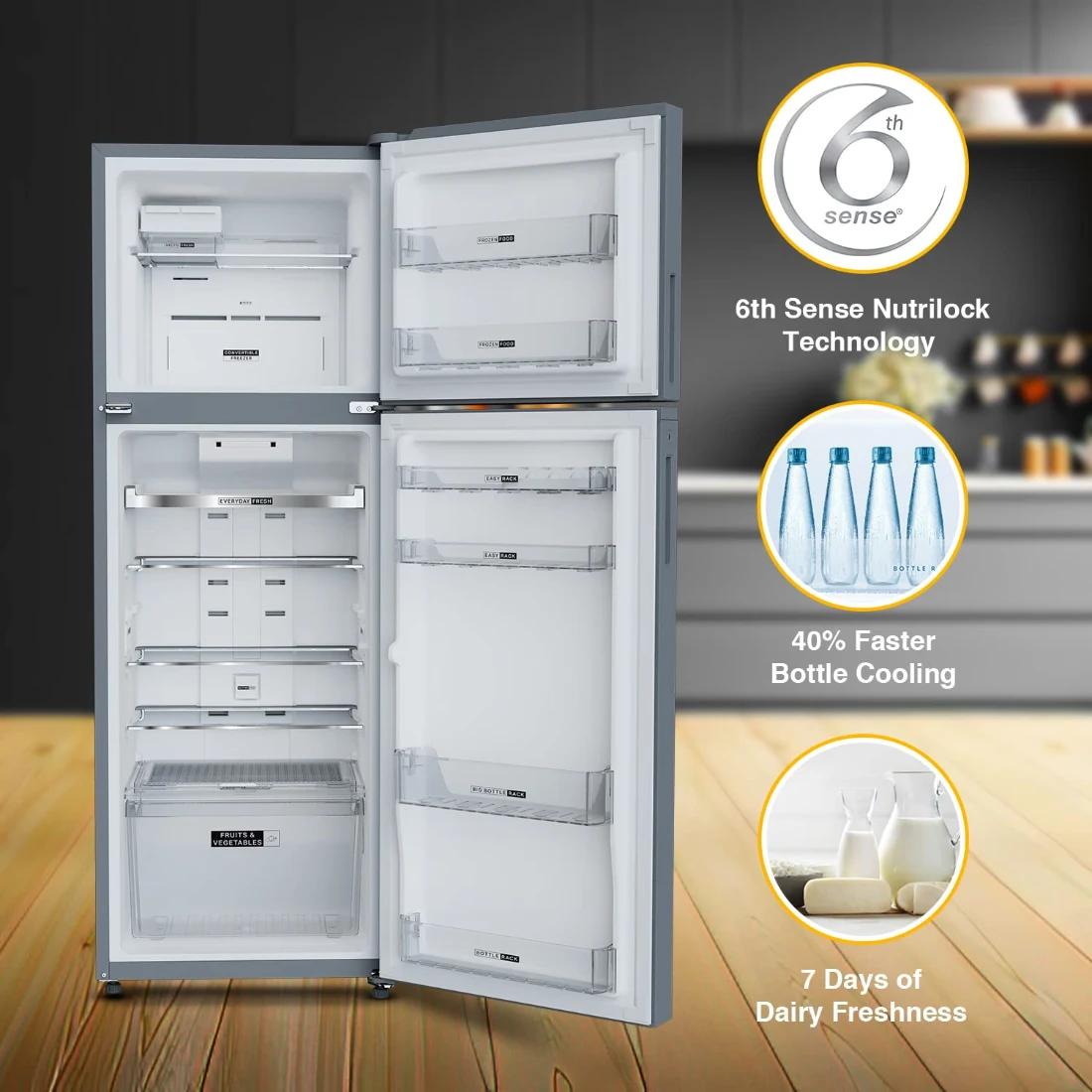 Whirlpool Intellifresh Pro 259L 2 Star img6