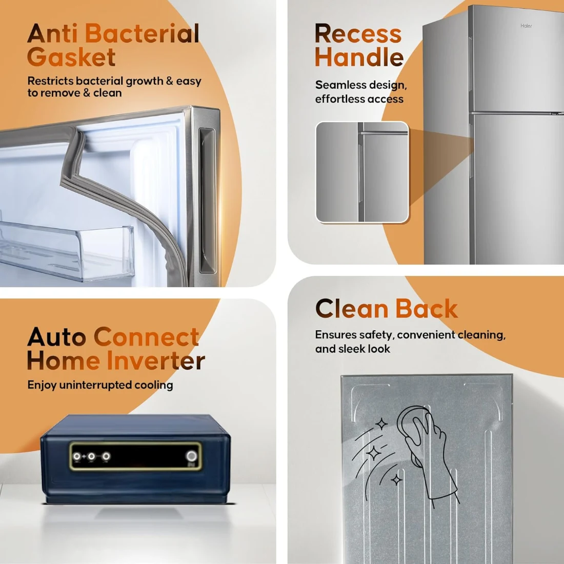 Haier 240 Litres 2 Star Frost Free img4