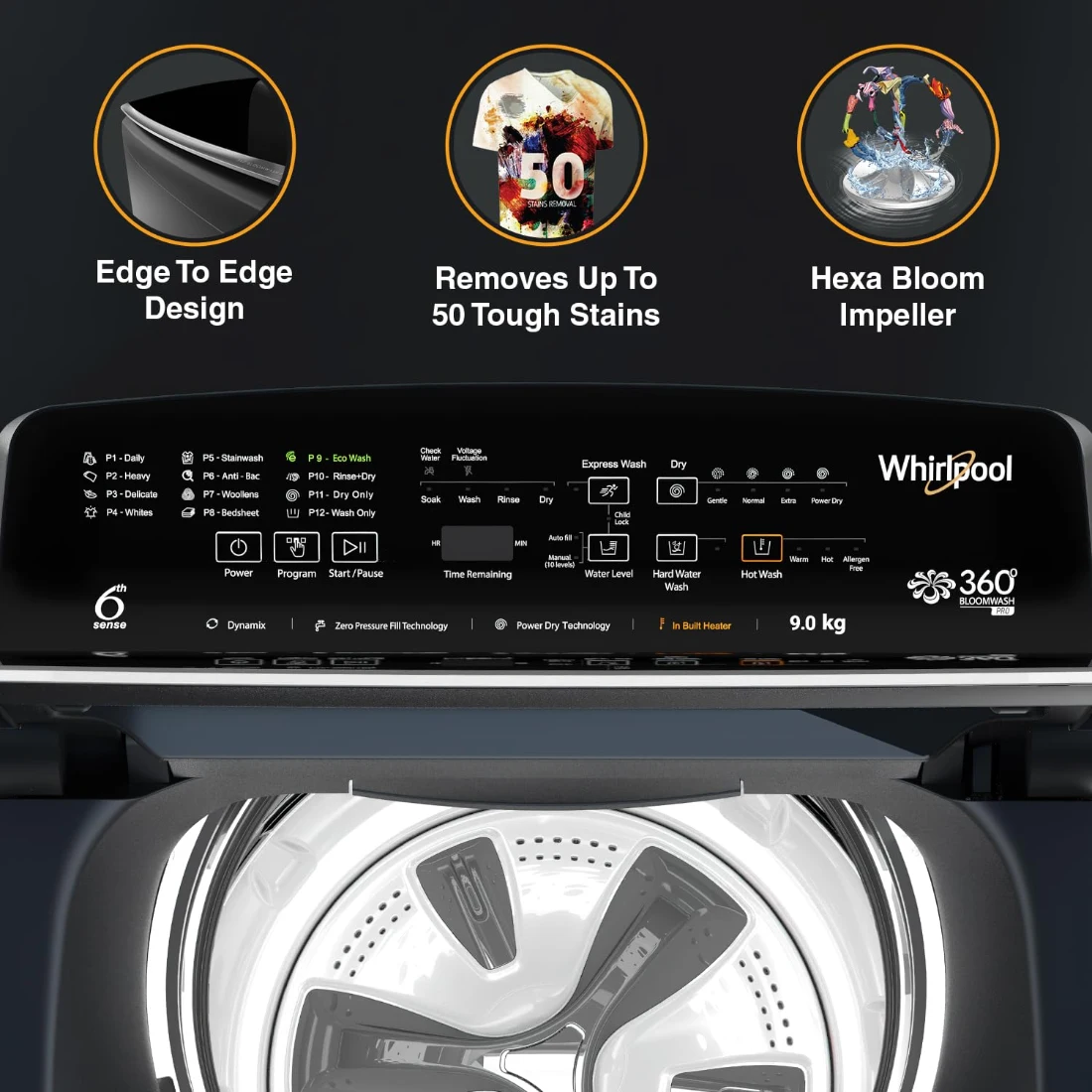 Whirlpool 9 Kg 5 Star Bloomwash Pro img6